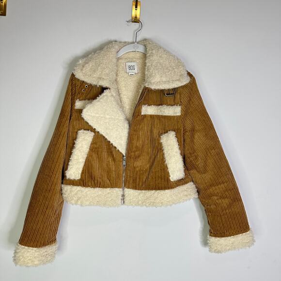 Urban Outfitters BDG Salem Corduroy Fleece Jacket Size Medium - Picture 3 of 10